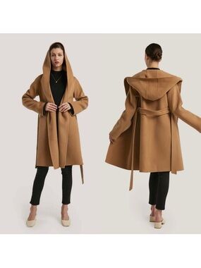 NWT Gentle Herd Hooded Wrap Trench Coat